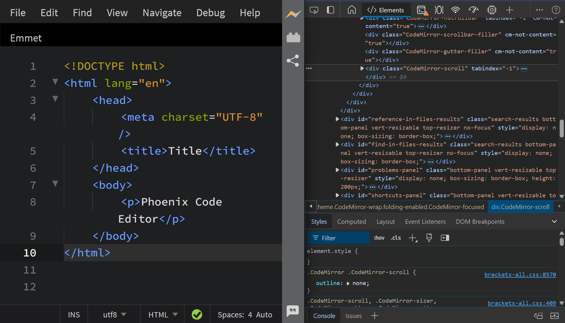 Phoenix Code Developer Tools