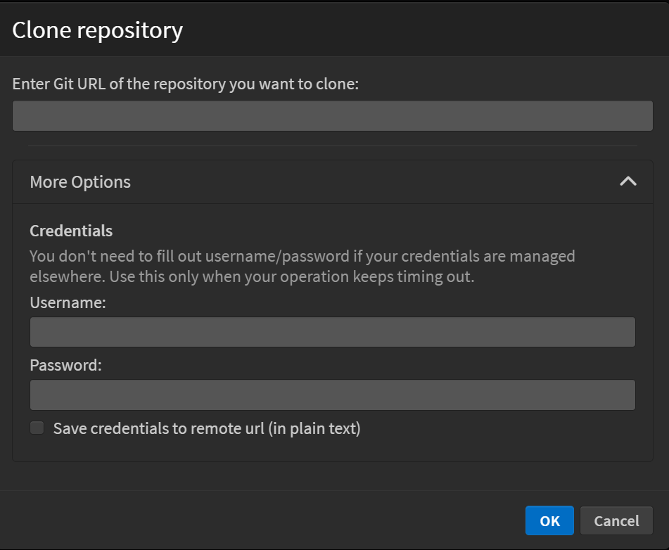 Git Clone More options