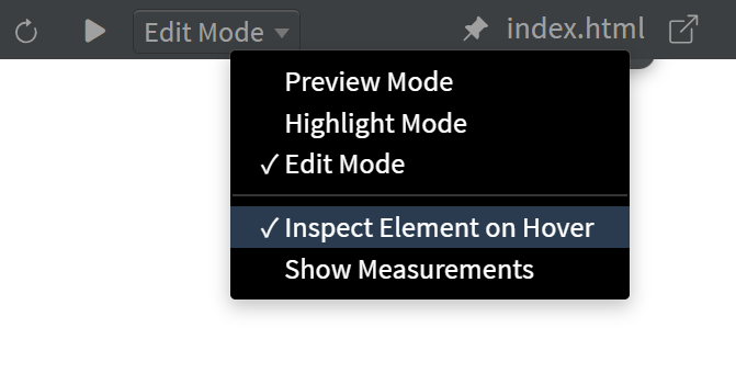 Inspect Element on Hover