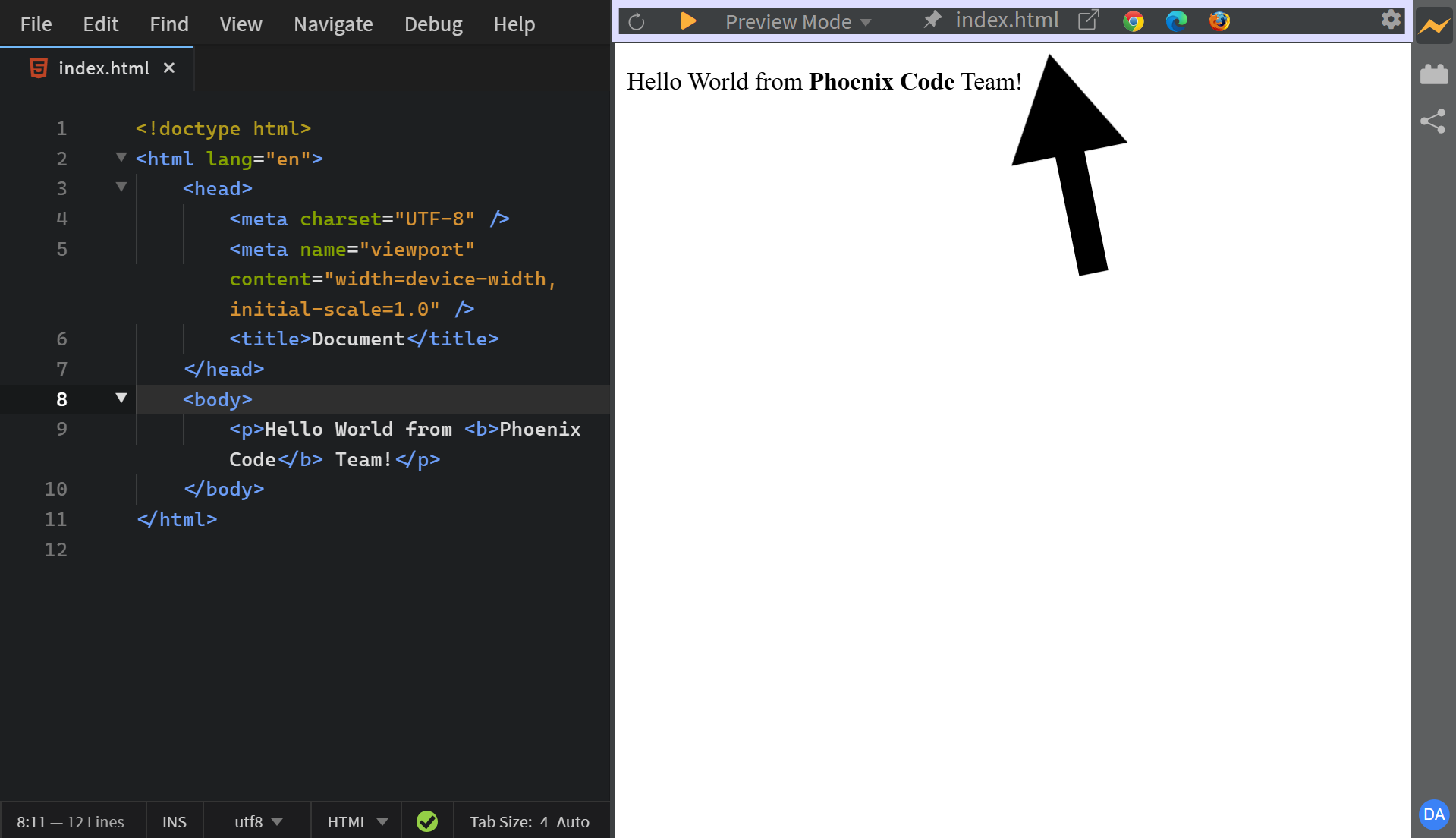 Live Preview toolbar Live Preview Toolbar