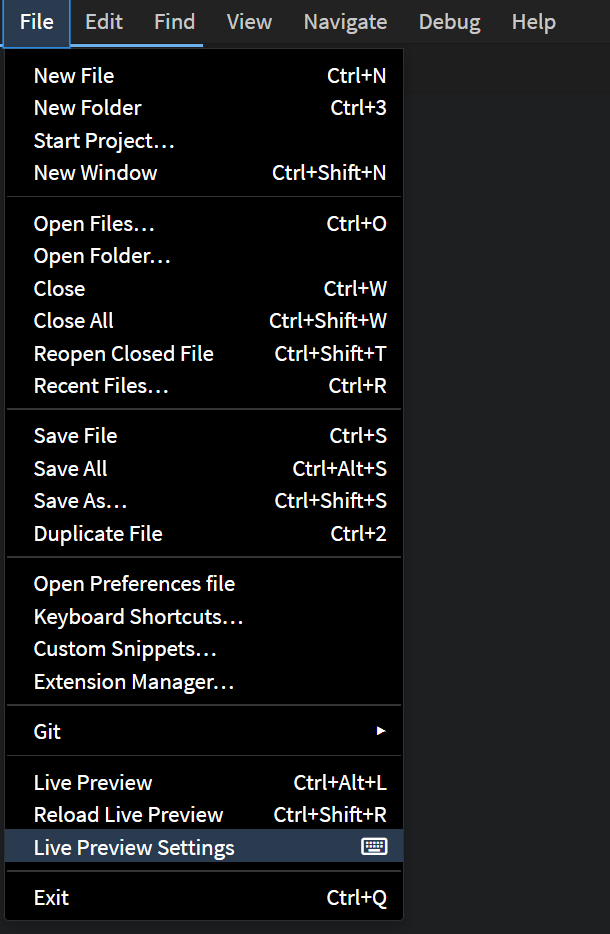 live-preview-settings